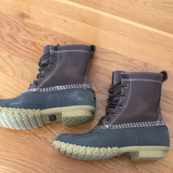 LL Bean dark brown duck/bean boots - Picture 4 of 10